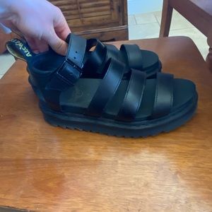 Doc marten platform sandals